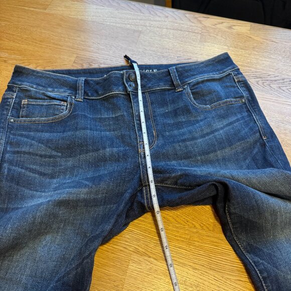 American Eagle Artist Crop Jeans Dark Wash Size 18 - Picture 11 of 12